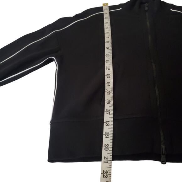 ATM Anthony Thomas Melillo Piped French Terry Track Jacket black S Quiet Luxury - Picture 10 of 13